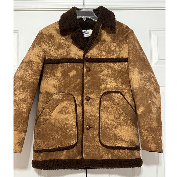 Vintage Wiman Faux Sherpa Lined Rancher Western Jacket, Size M - Picture 2 of 8